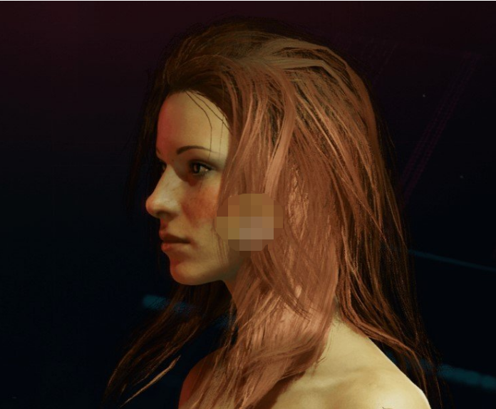 赛博朋克2077棕色长散发白人女孩预设MOD