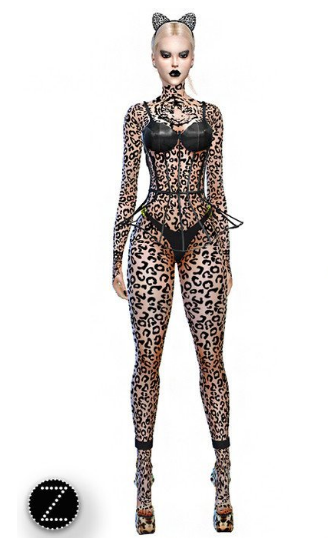 模拟人生4复杂豹纹纹身MOD