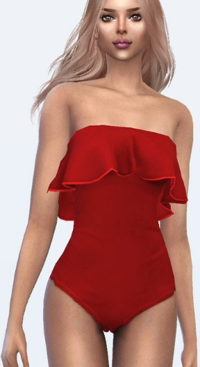 模拟人生4性感的花边泳装MOD