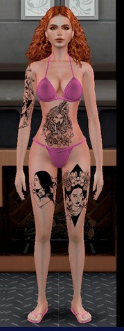 模拟人生4女性图案纹身MOD