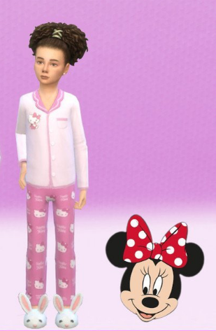 模拟人生4可爱的迪斯尼睡衣MOD