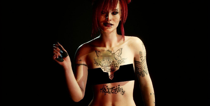 赛博朋克2077莫克斯帮纹身MOD