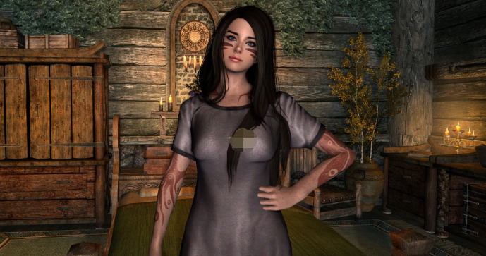 上古卷轴5女性的可爱睡衣MOD