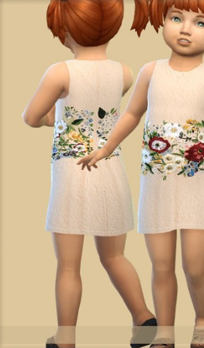 模拟人生4小女孩美丽鲜花服装MOD