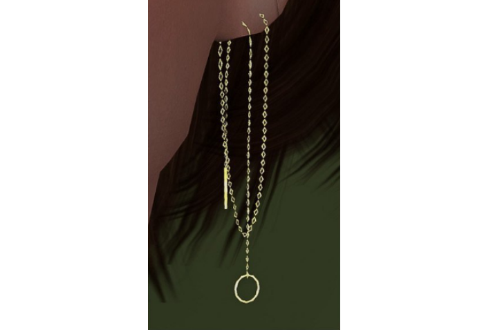 模拟人生4精致圆环锁链耳环MOD