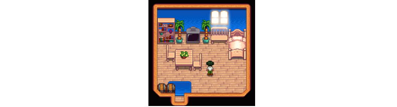 星露谷物语桦木单人床MOD