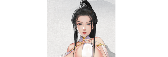 鬼谷八荒清凉白色布条服饰MOD