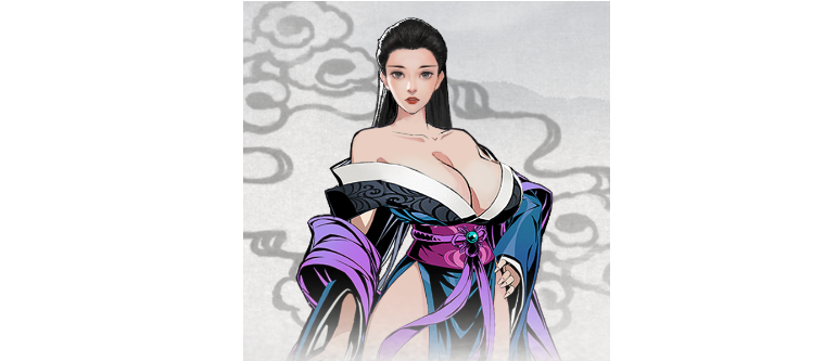 鬼谷八荒露肩开叉服饰MOD