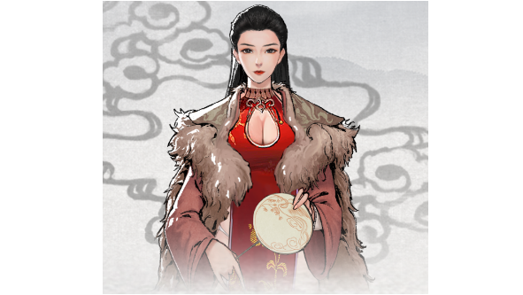 鬼谷八荒红色贵妇旗袍服饰MOD