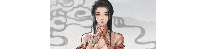 鬼谷八荒砖红色露腹轻纱服饰MOD