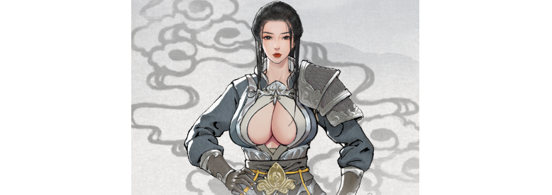 鬼谷八荒蓝衣英姿女将服饰MOD
