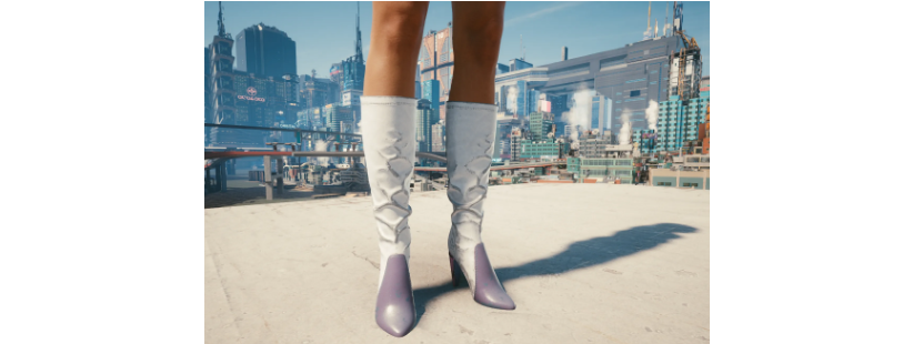 赛博朋克2077长筒靴所有颜色的变体MOD