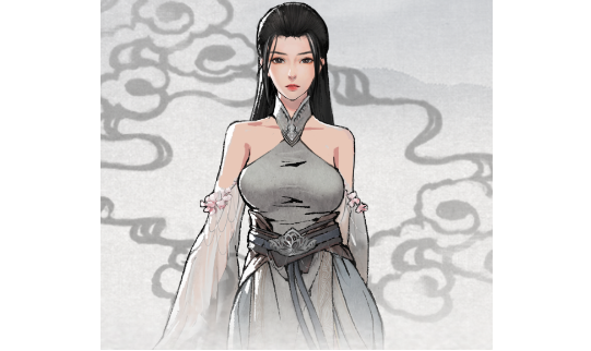 鬼谷八荒白丝轻纱露肩水袖服饰MOD