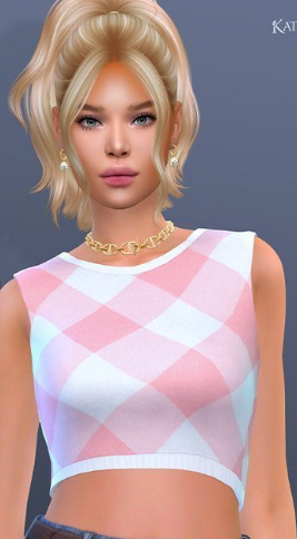模拟人生4粉白色冬季上衣MOD