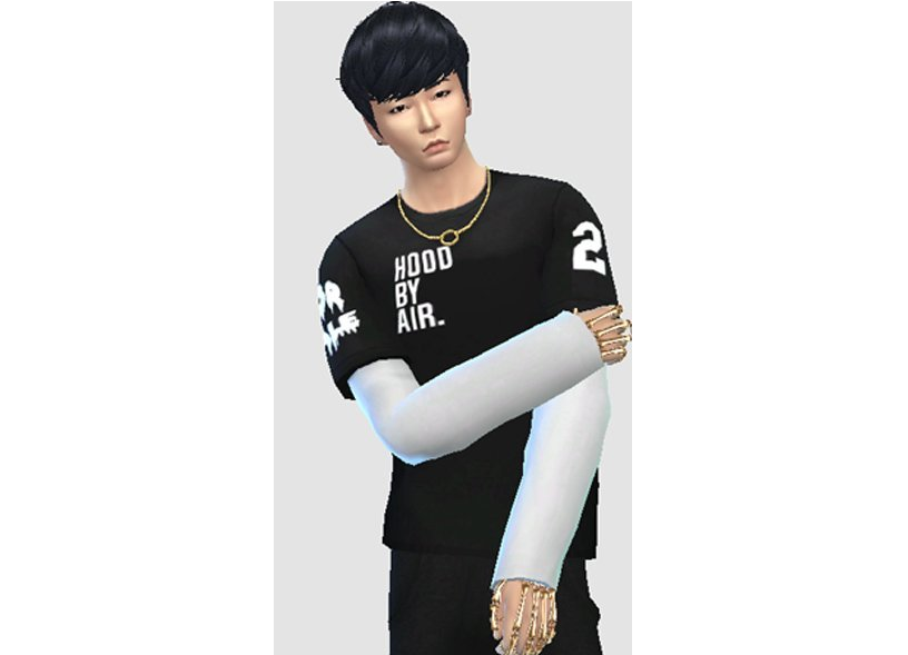 模拟人生4男士的分层衬衫MOD