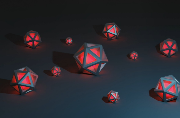 Wallpaper Engine赤色棱柱体3D建模动态壁纸