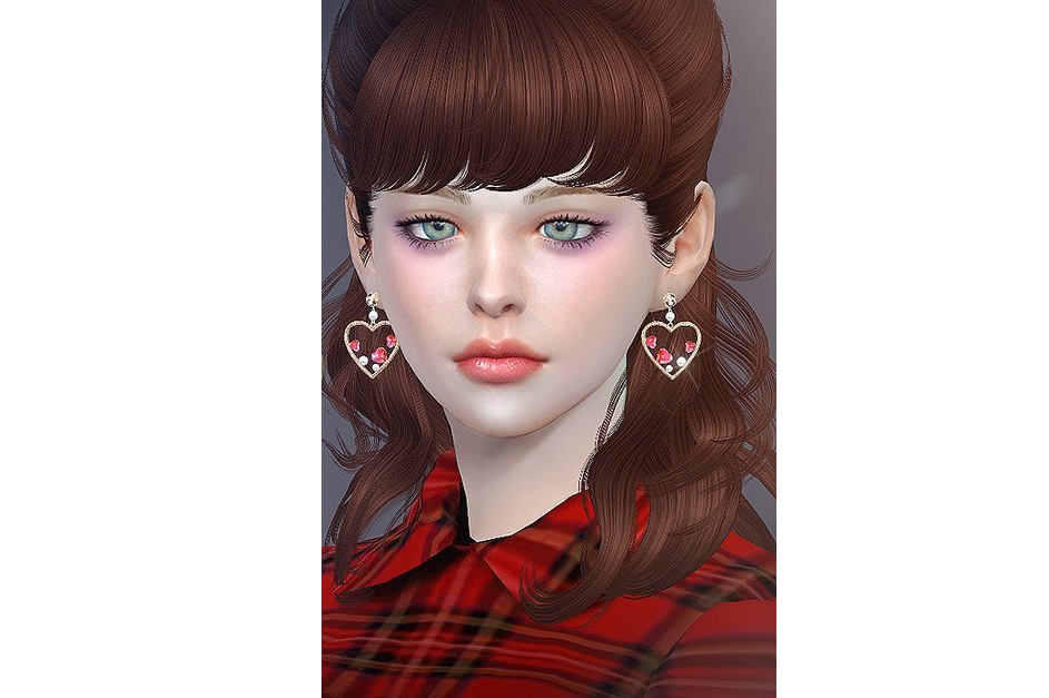 模拟人生4大小爱心耳环MOD