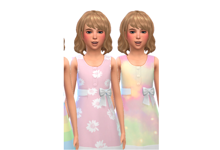 模拟人生4可爱女孩彩色服装MOD