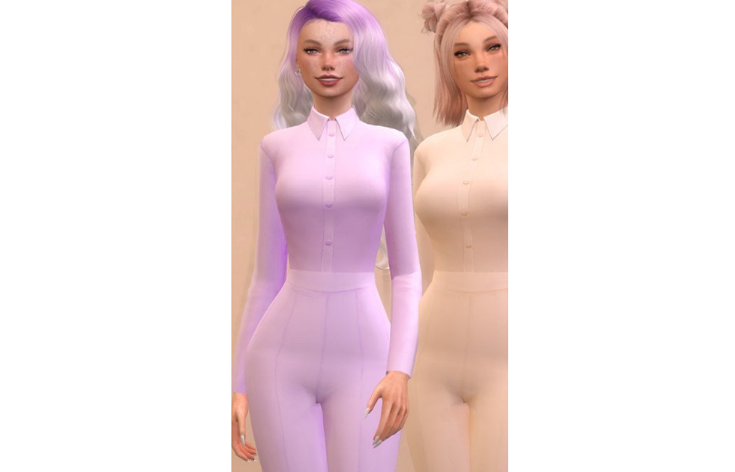 模拟人生4女性简洁商务上衣MOD