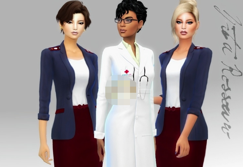 模拟人生4医院工作人员服装MOD