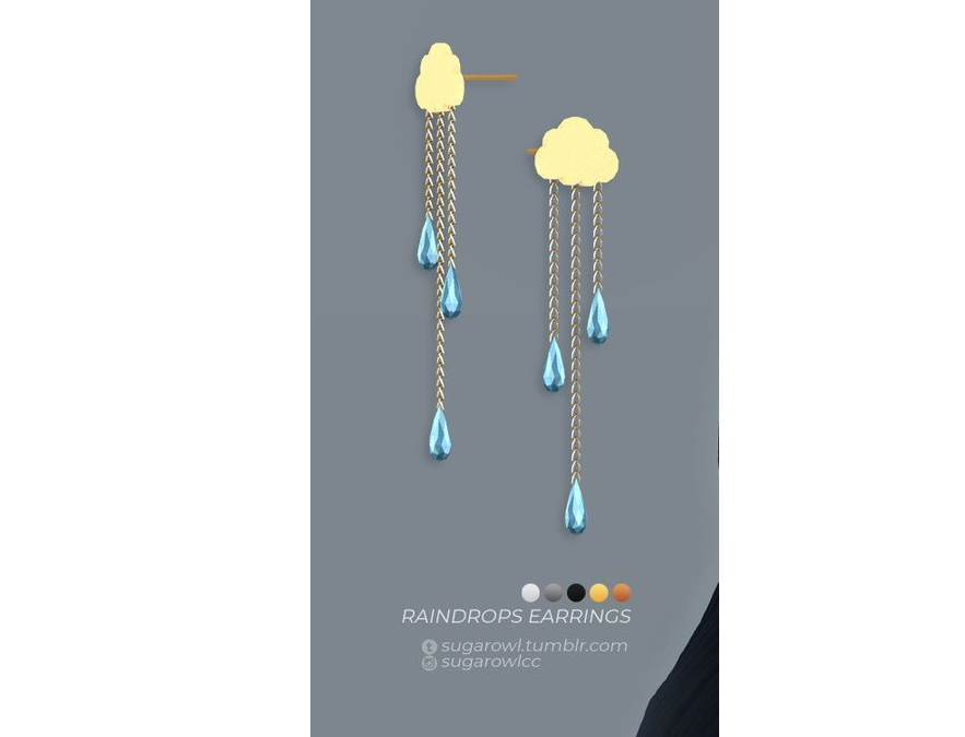 模拟人生4儿童雨滴耳环MOD