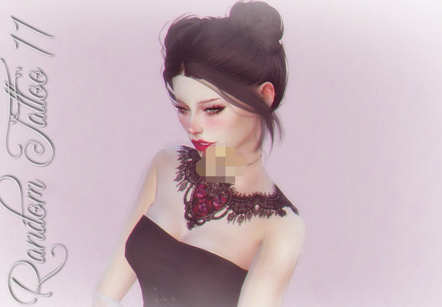 模拟人生4爱心翅膀纹身MOD
