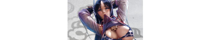 鬼谷八荒紫色泳装女忍立绘MOD