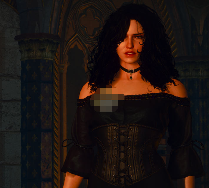 巫师3狂猎叶奈法的露肩礼服MOD