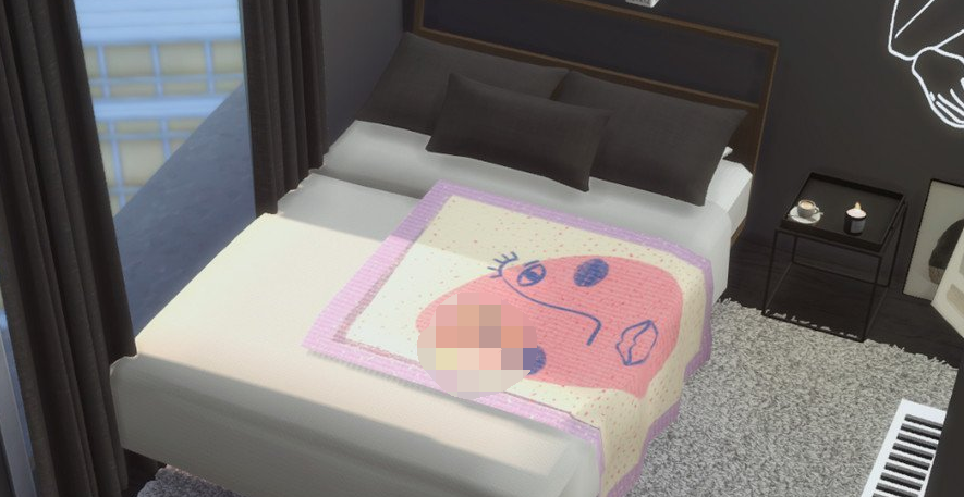 模拟人生4抽象艺术风毯子MOD