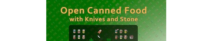 僵尸毁灭工程用刀和石头打开罐头MOD