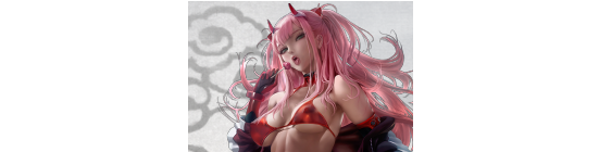 鬼谷八荒红色比基尼粉发少女立绘MOD