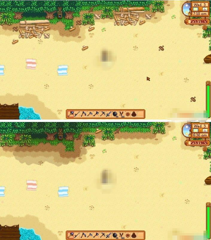 星露谷物语沙滩清洁和水域行走MOD