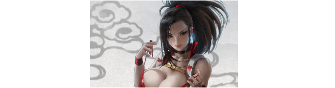 鬼谷八荒红胶装拔刀女忍立绘MOD