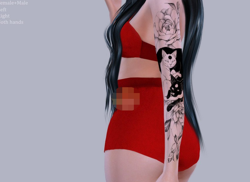 模拟人生4阴阳动物纹身MOD