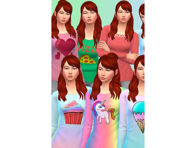 模拟人生4女性多款式可爱长袖MOD