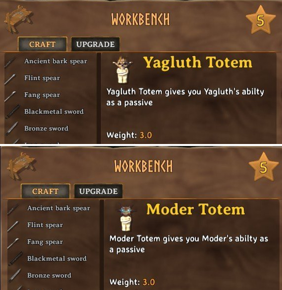 英灵神殿可制作的图腾MOD