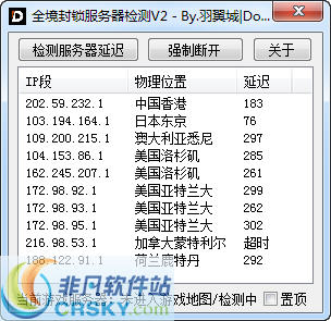 全境封锁服务器检测工具 v2.8