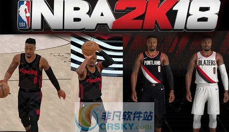 NBA2K18开拓者队达米安利拉德最新身形面补MOD v2.4