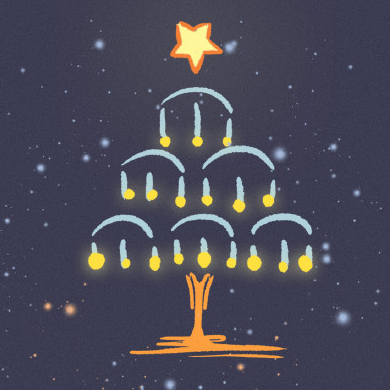 备忘录手绘圣诞树图片素材 v1.12