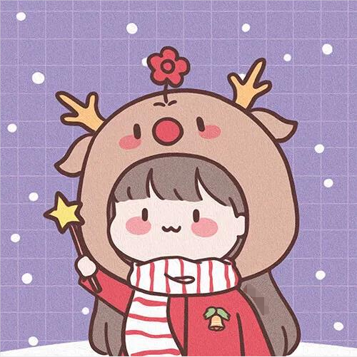 圣诞节情侣头像图片素材 v1.7