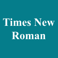 timesnewroman字体 v1.52