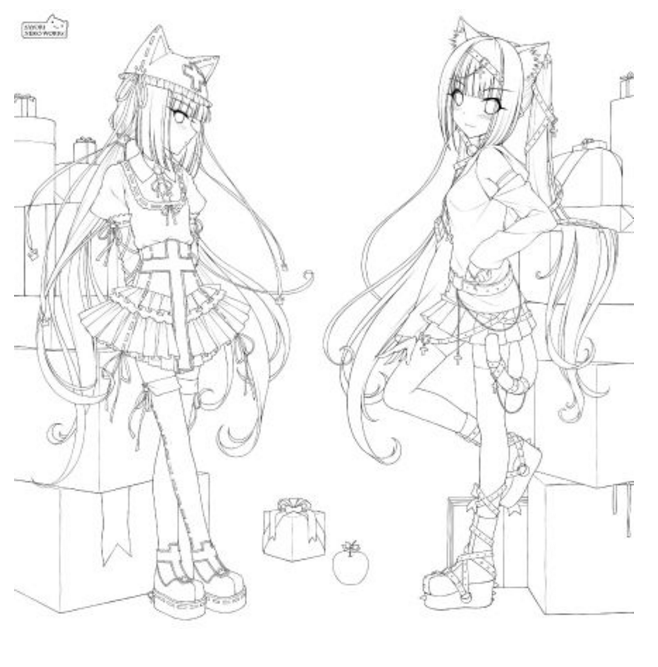 动漫线稿素材 动漫线稿素材