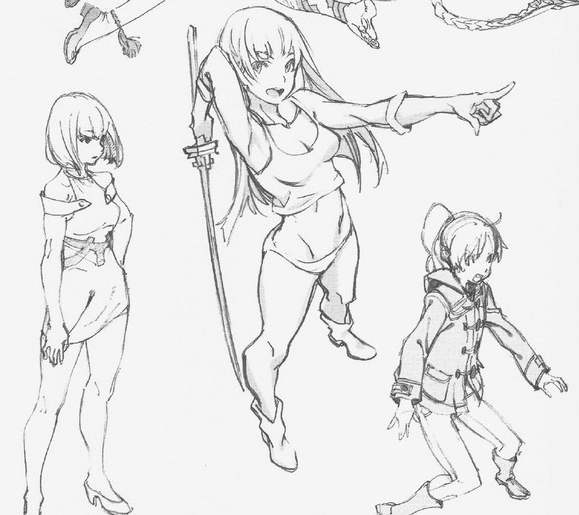 动漫线稿素材 动漫线稿素材