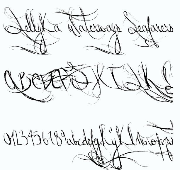 英文字体w库260款打包