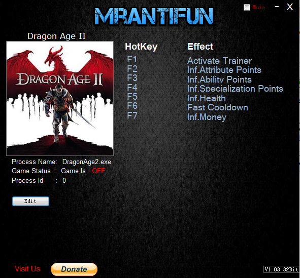 龙腾世纪2修改器