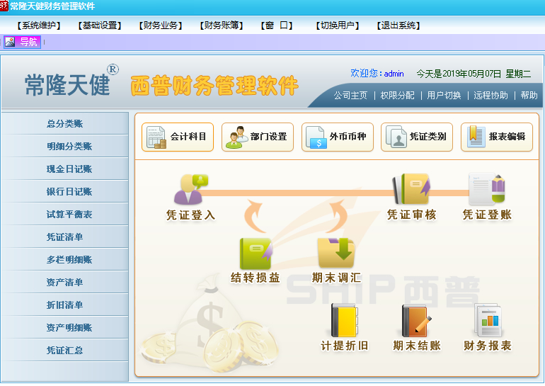 常隆天健财务管理经常用的软件