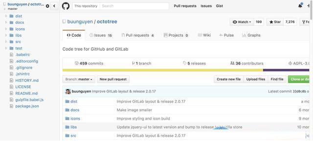 octotree插件 1.5.1 官方最新版