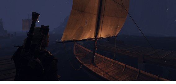 巫师3狂猎照明的船灯mod