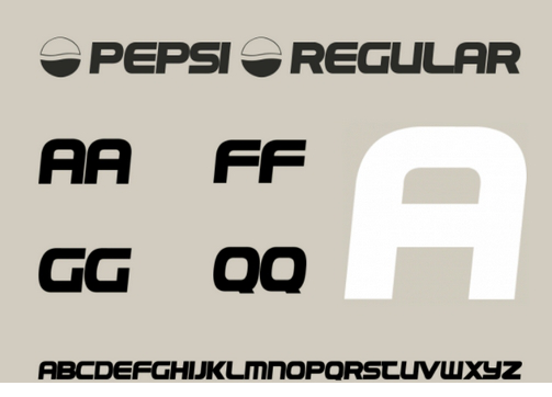 百事可乐字体下载