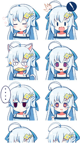 雪奈表情系列图片